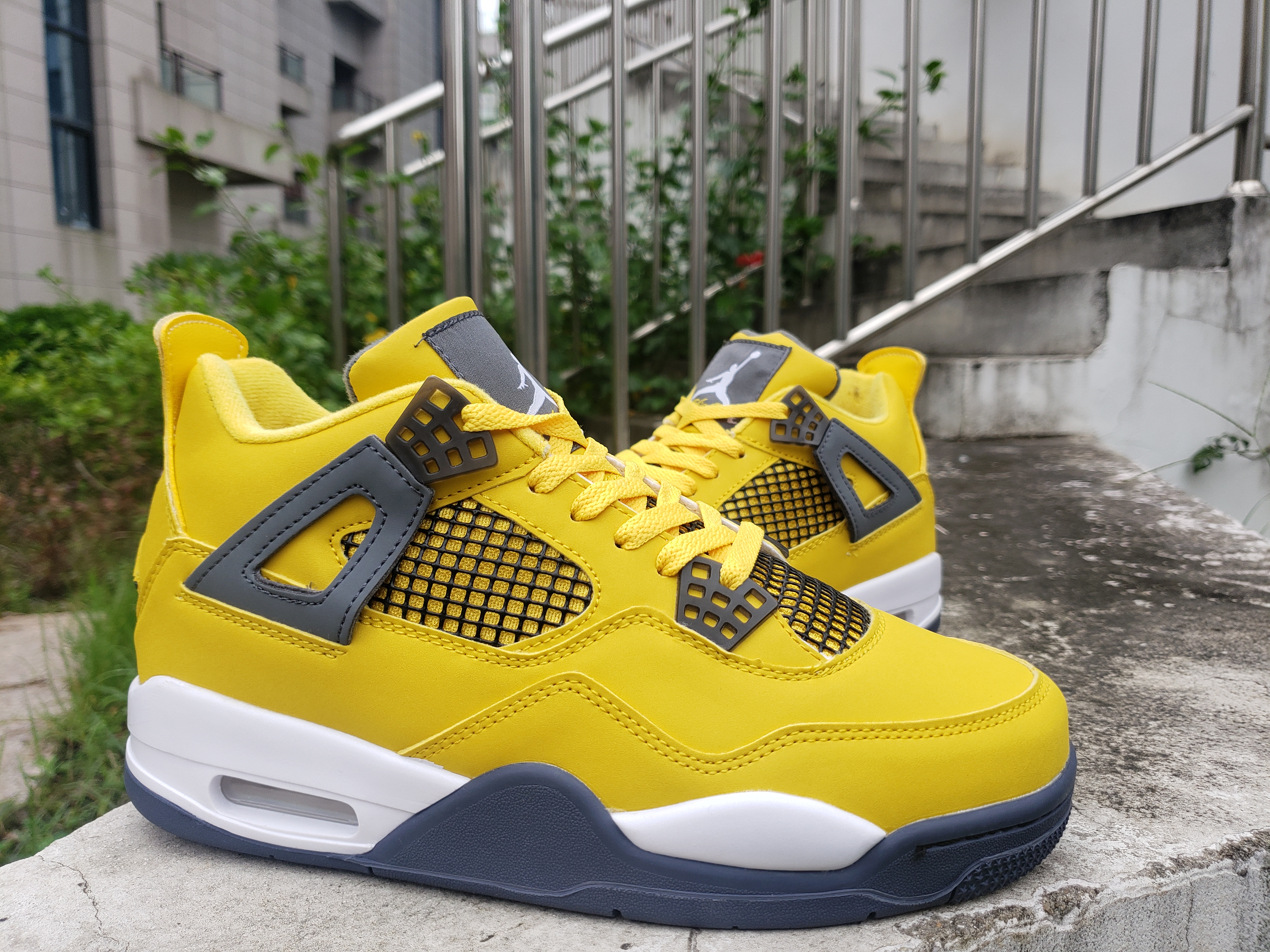 Air Jordan 4 OG Yellow Grey White - Click Image to Close